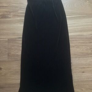Hello Molly Black Maxi Skirt - Streamlined Silhouette